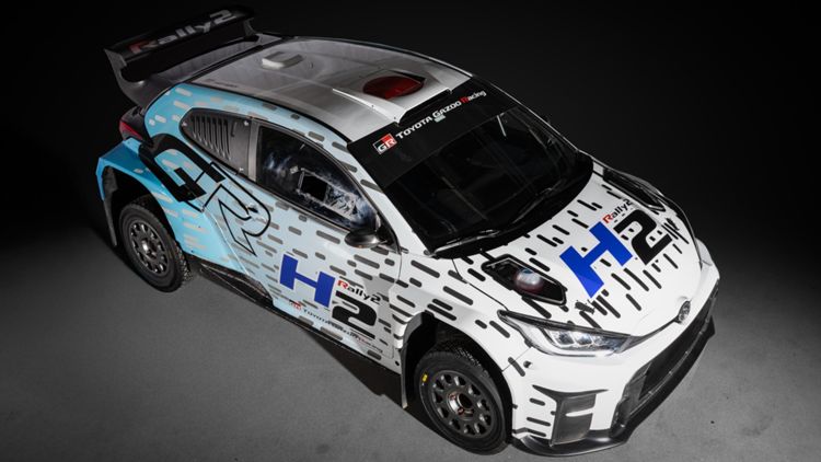 Toyota’s hydrogen powered GR Yaris Rally2 car