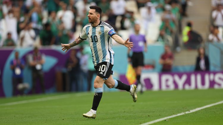 Weltmeisterschaft WM 2022 Katar Argentinien vs Saudi Arabien Lionel Messi 22112022