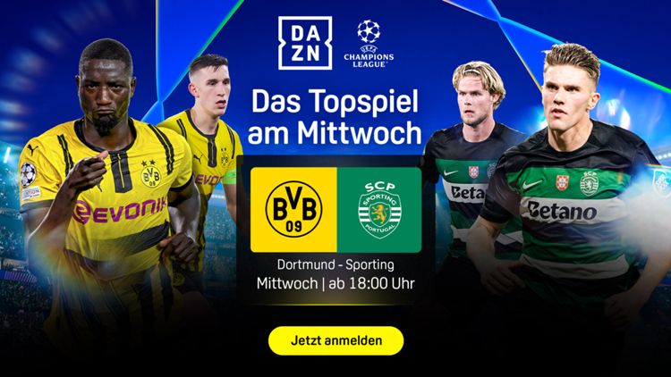 BVB Borussia Dortmund Sporting Champions League Playoffs 2025 Header