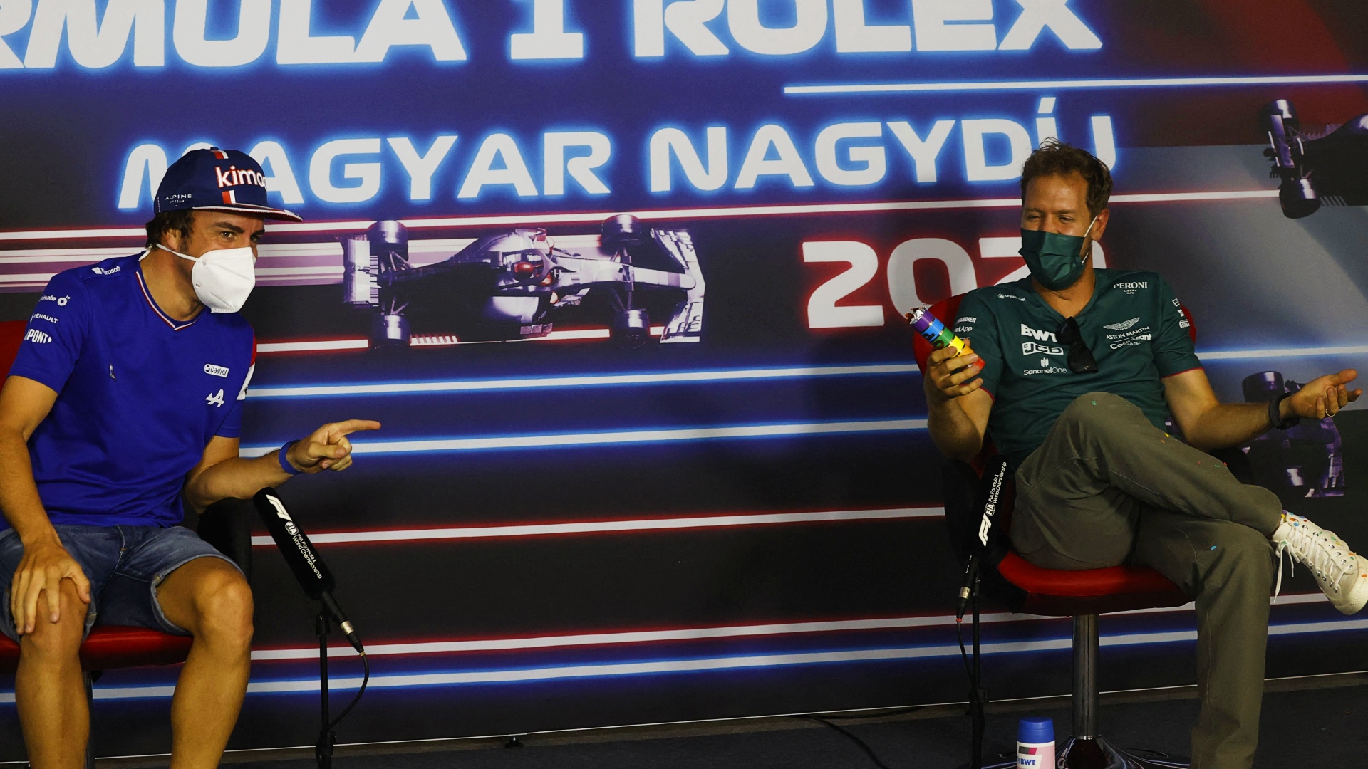 Fernando Alonso Sebastian Vettel F1