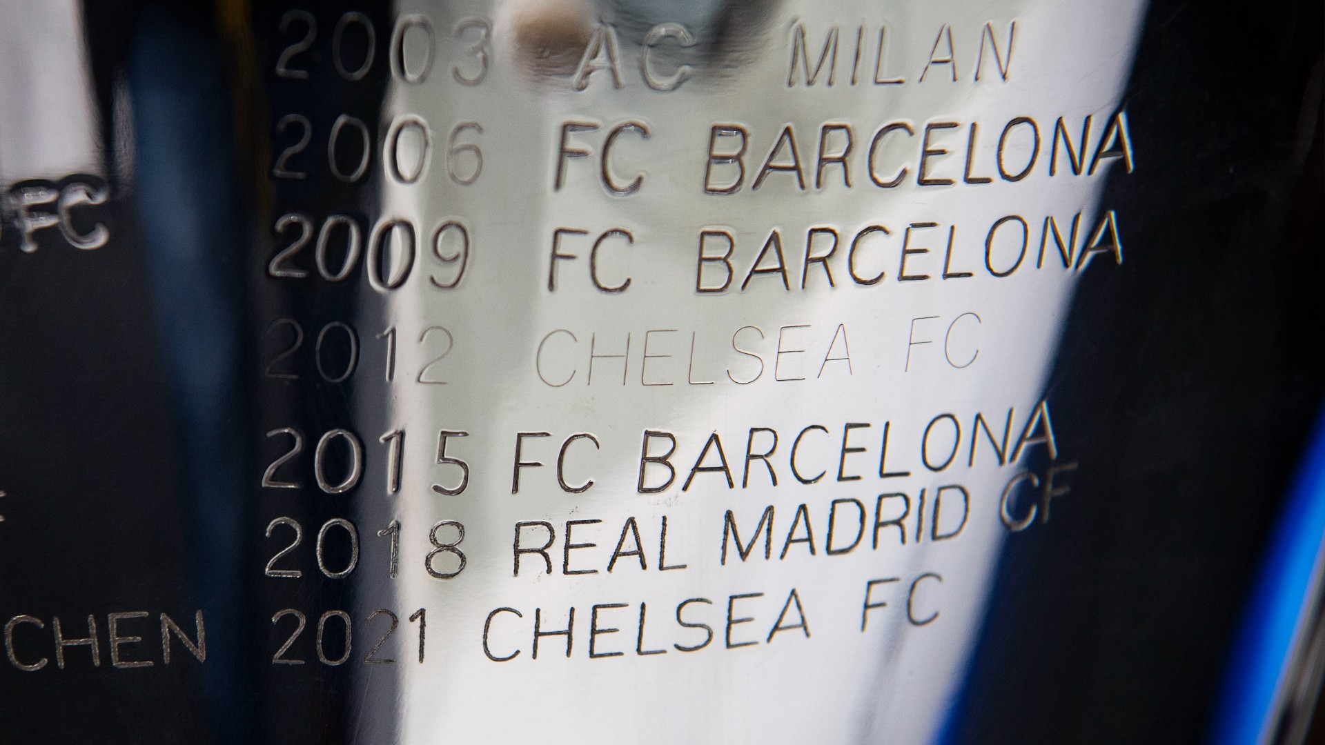 Champions League Trophäe Pokal Gravur Gewinner Sieger 13122021