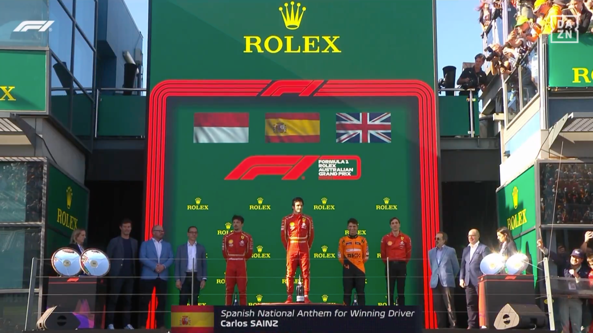 Carlos Sainz podio Australia