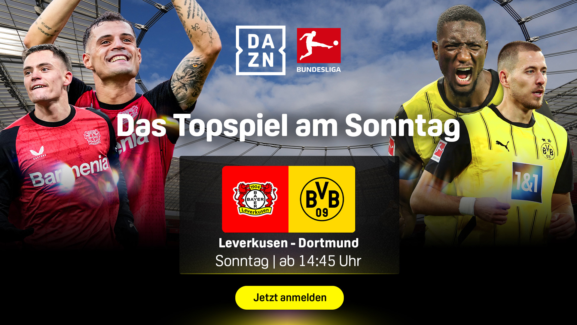 Bayer Leverkusen Borussia Dortmund BVB Bundesliga 2025 Header