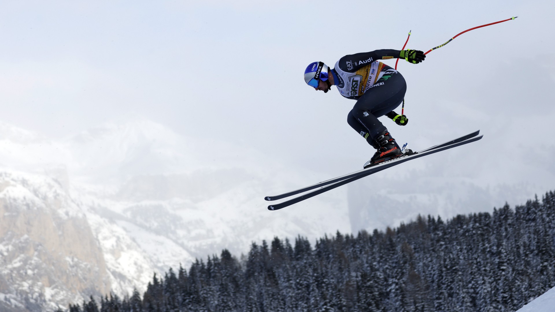 Coppa del Mondo di sci 2023, Dominik Paris in prova a Bormio, pista Stelvio