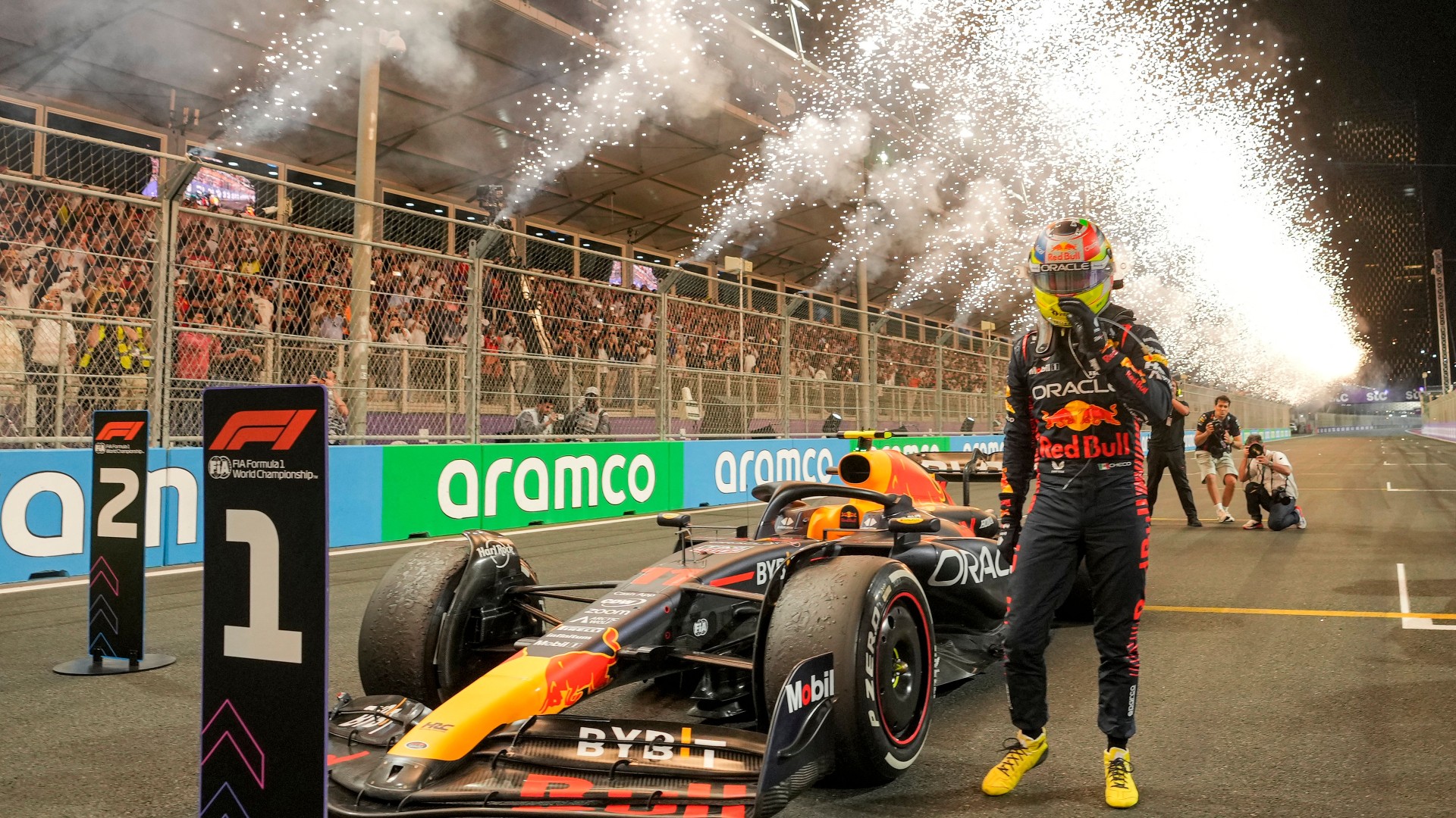 Formel 1 Sergio Perez Red Bull Saudi-Arabien Dschidda 19032023