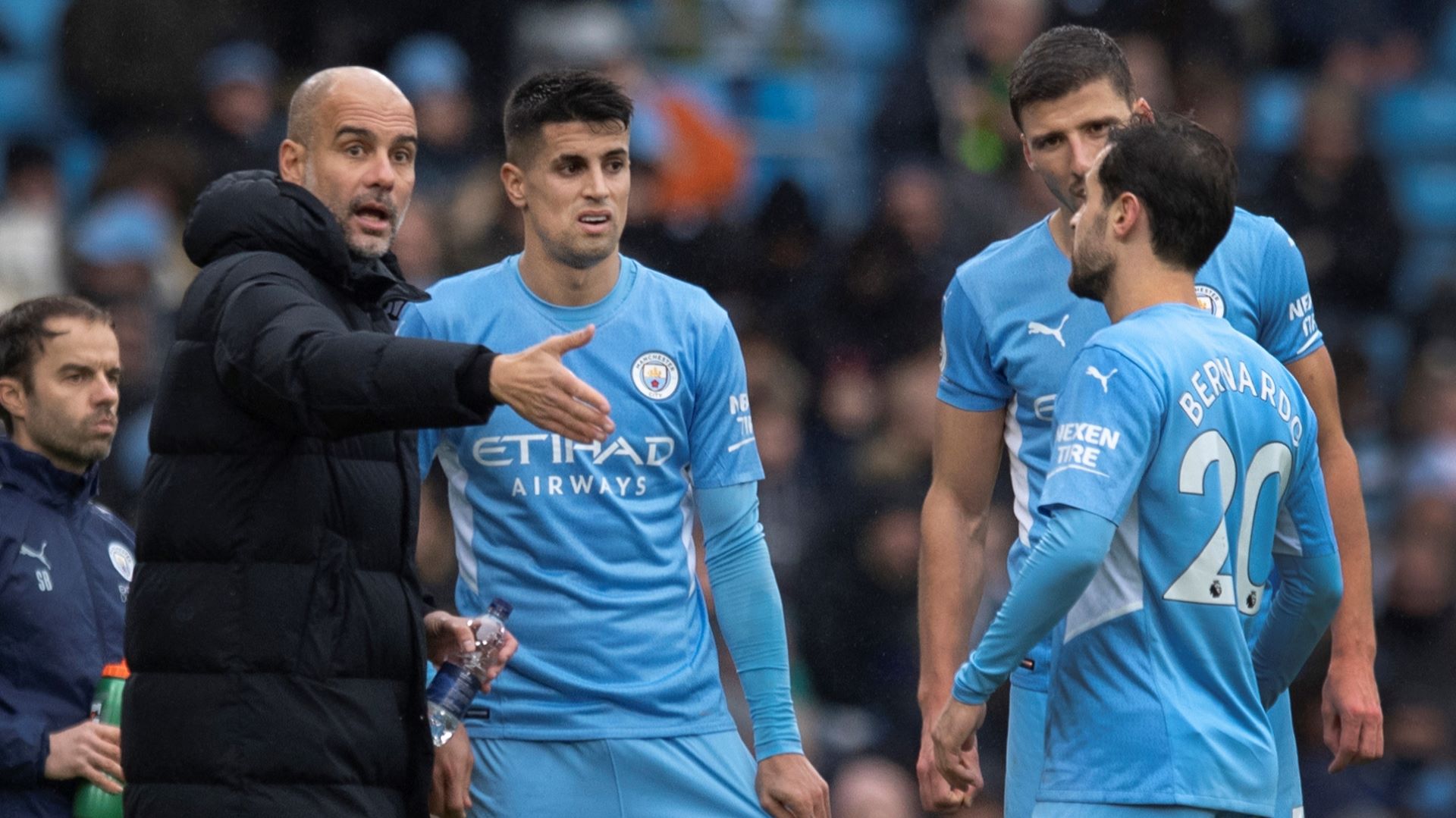 Manchester City Guardiola Silva Dias Cancelo Premier League 11122021