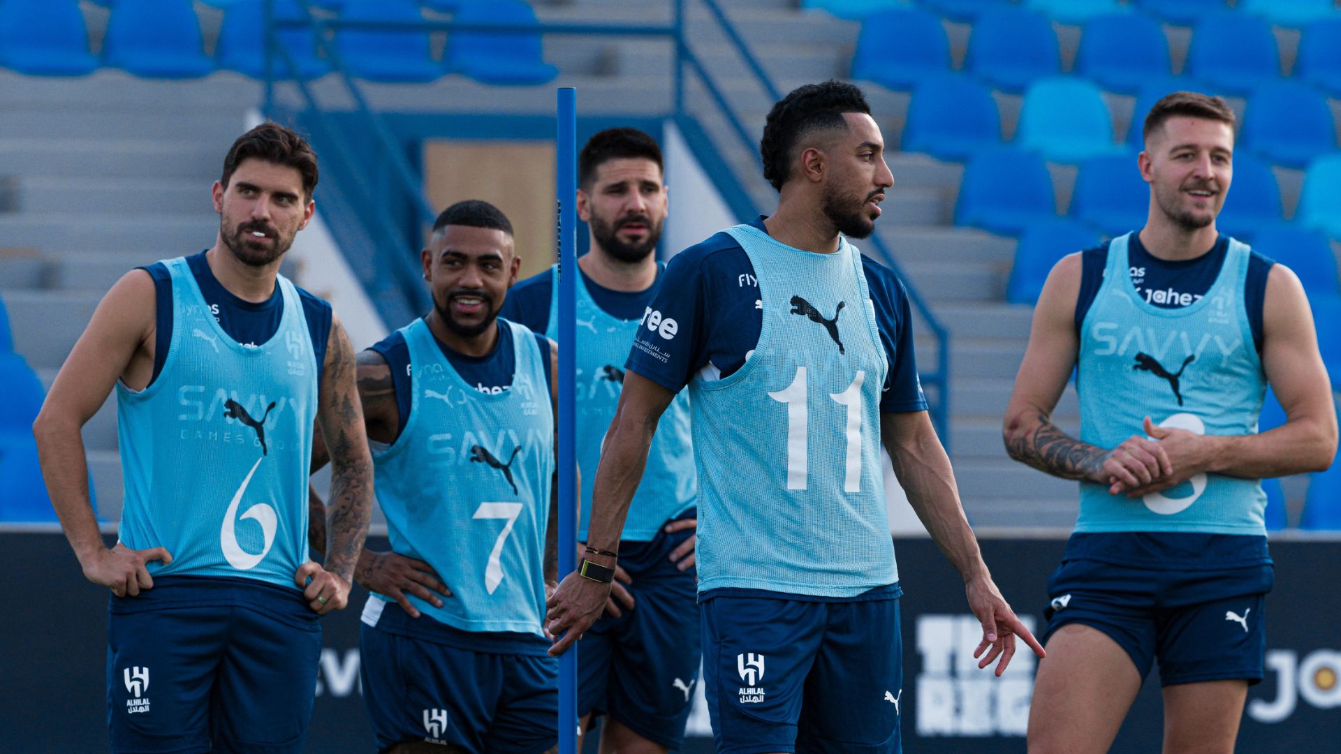 Las figuras del Al-Hilal, en un entreno