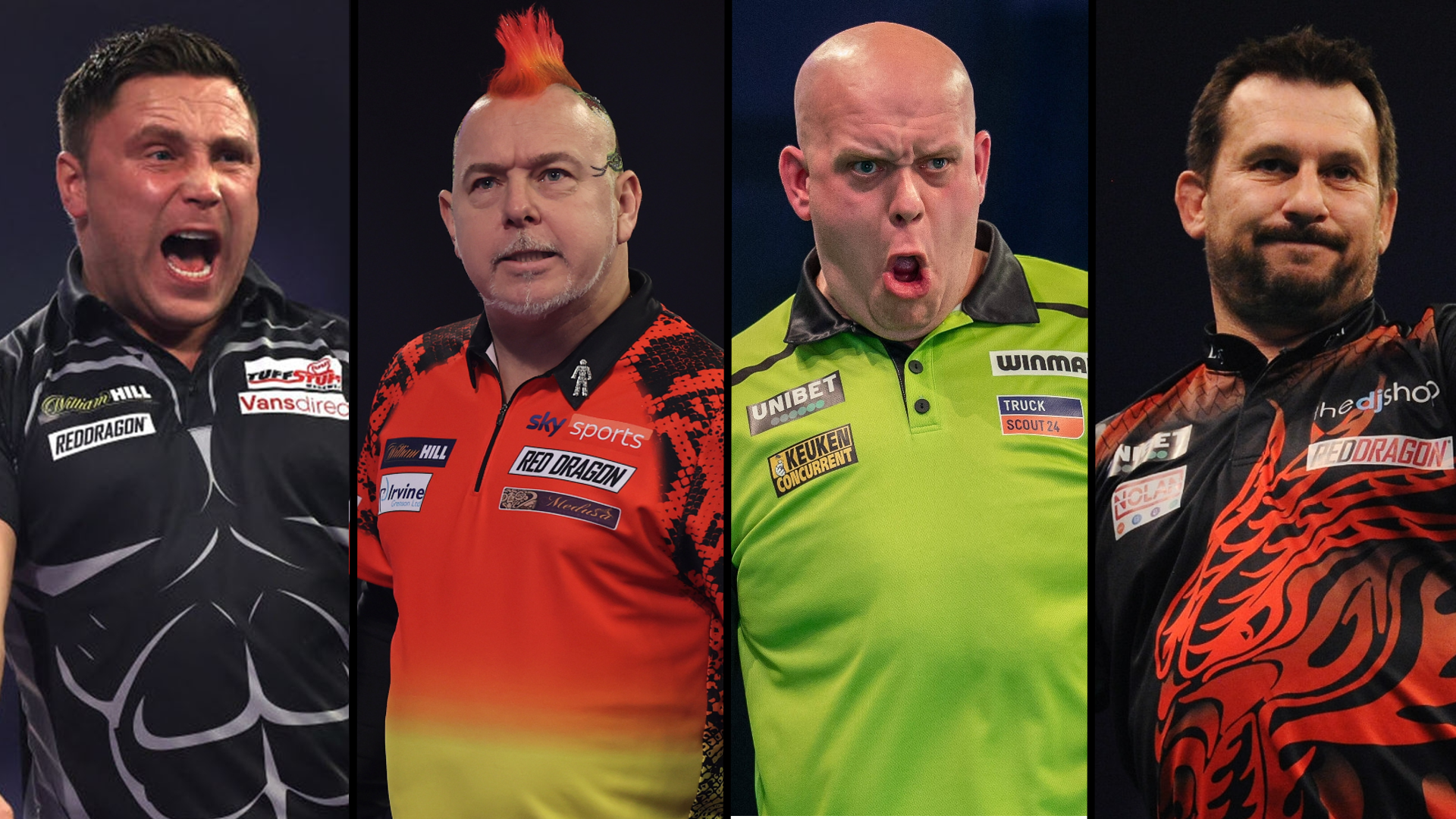 Darts WM 2022 Favoriten Gerwyn Price Peter Wright Michael van Gerwen Jonny Clayton 13122021