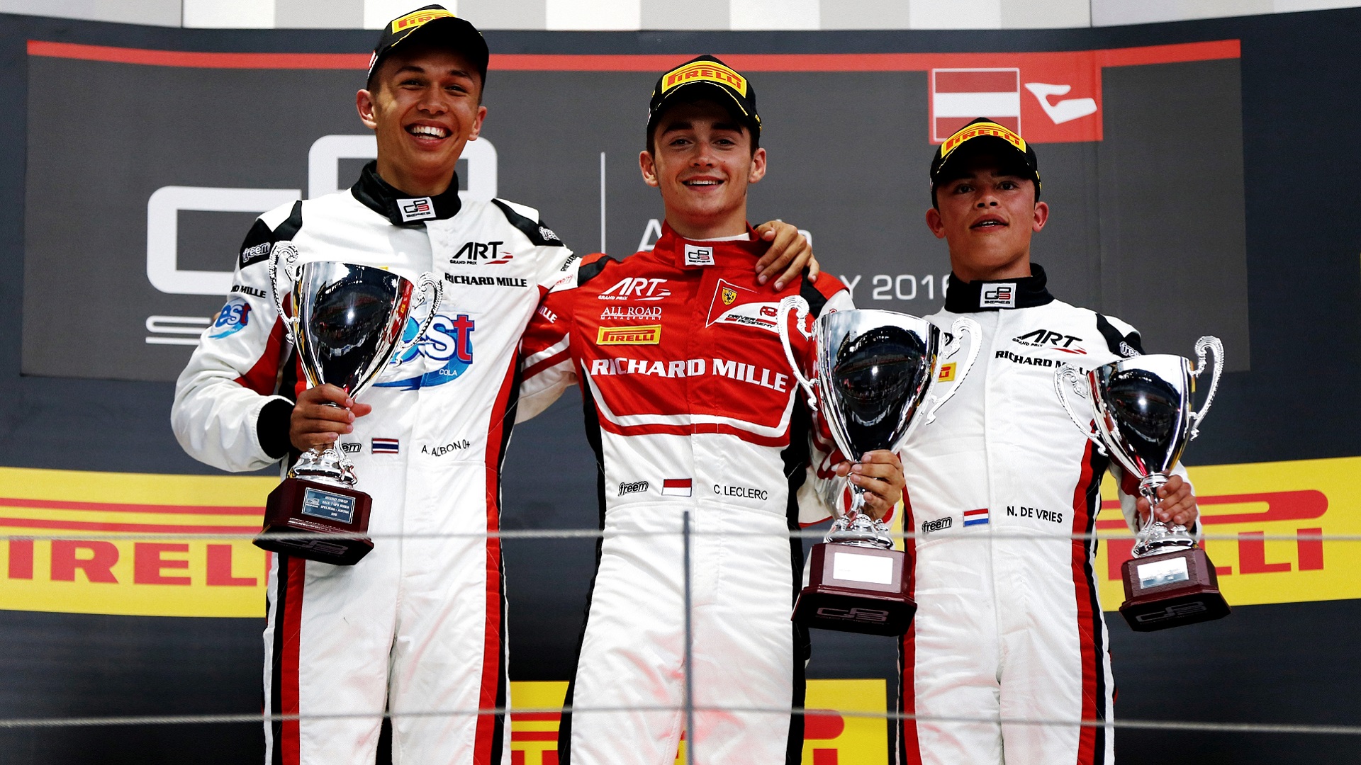 2022-09-15 2016 GP3 Albon Leclerc De Vries F1 Formula 1