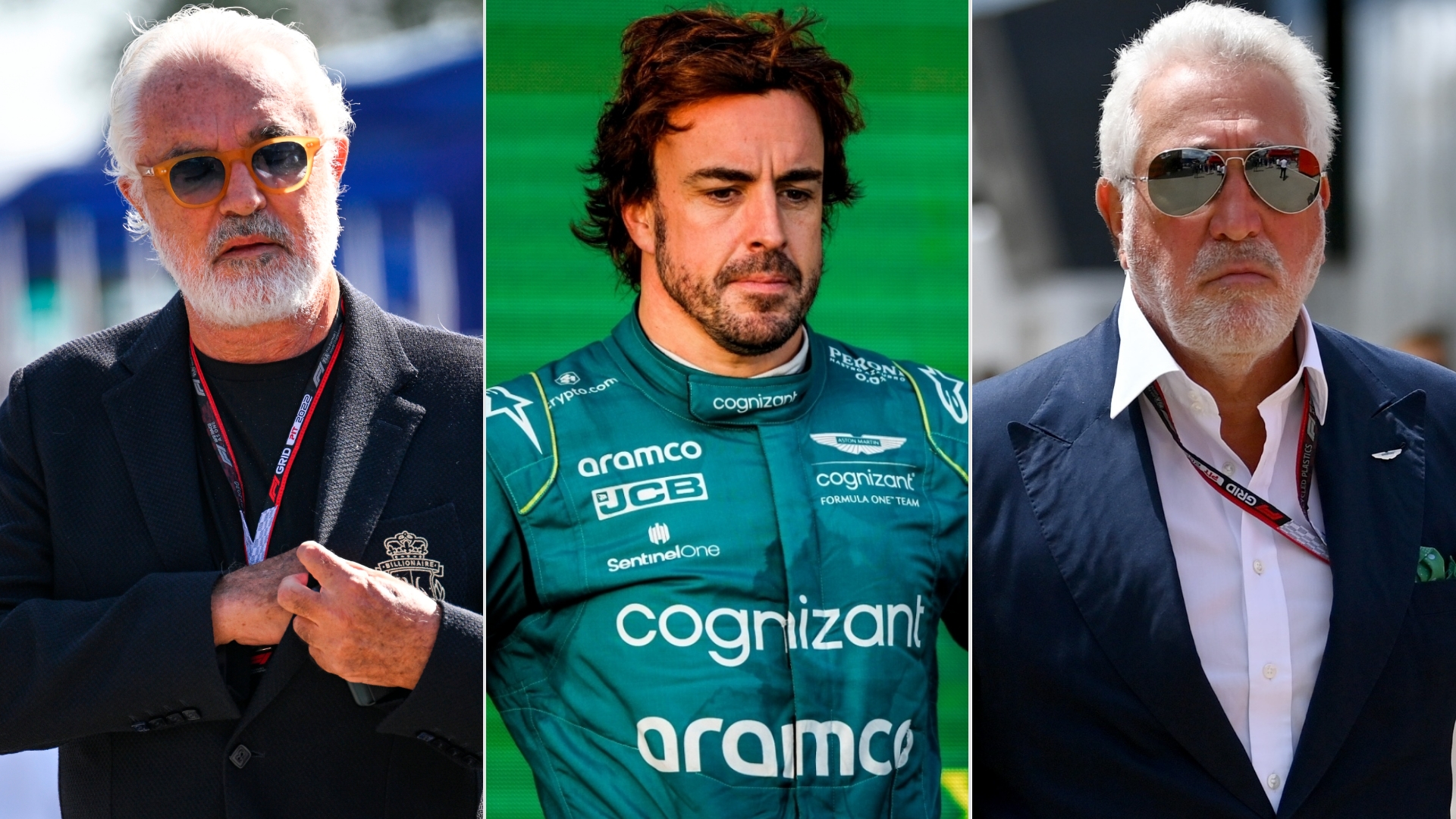 Flavio Briatore Fernando Alonso Lawrence Stroll