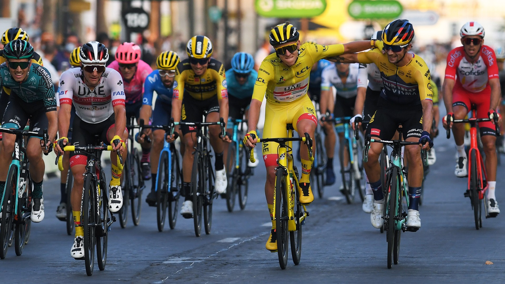 Jan Polanc Slovenia UAE Team Emirates Tadej Pogacar Slovenia Stage 21 Tour de France 20092020