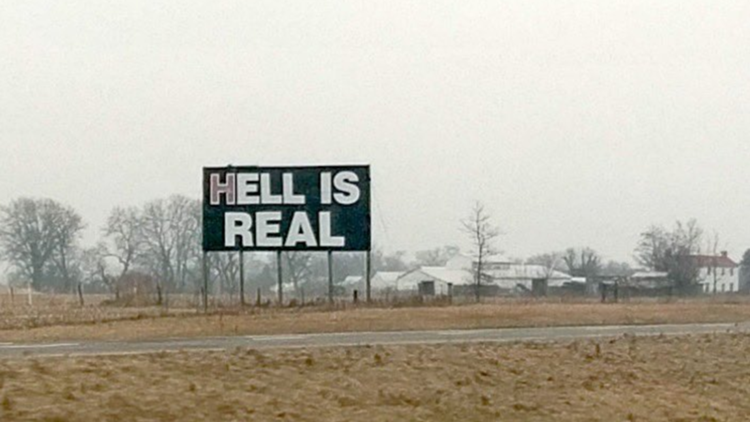 Il cartello Hell is Real tra Cincinnati e Columbus che ha dato nome al derby in MLS