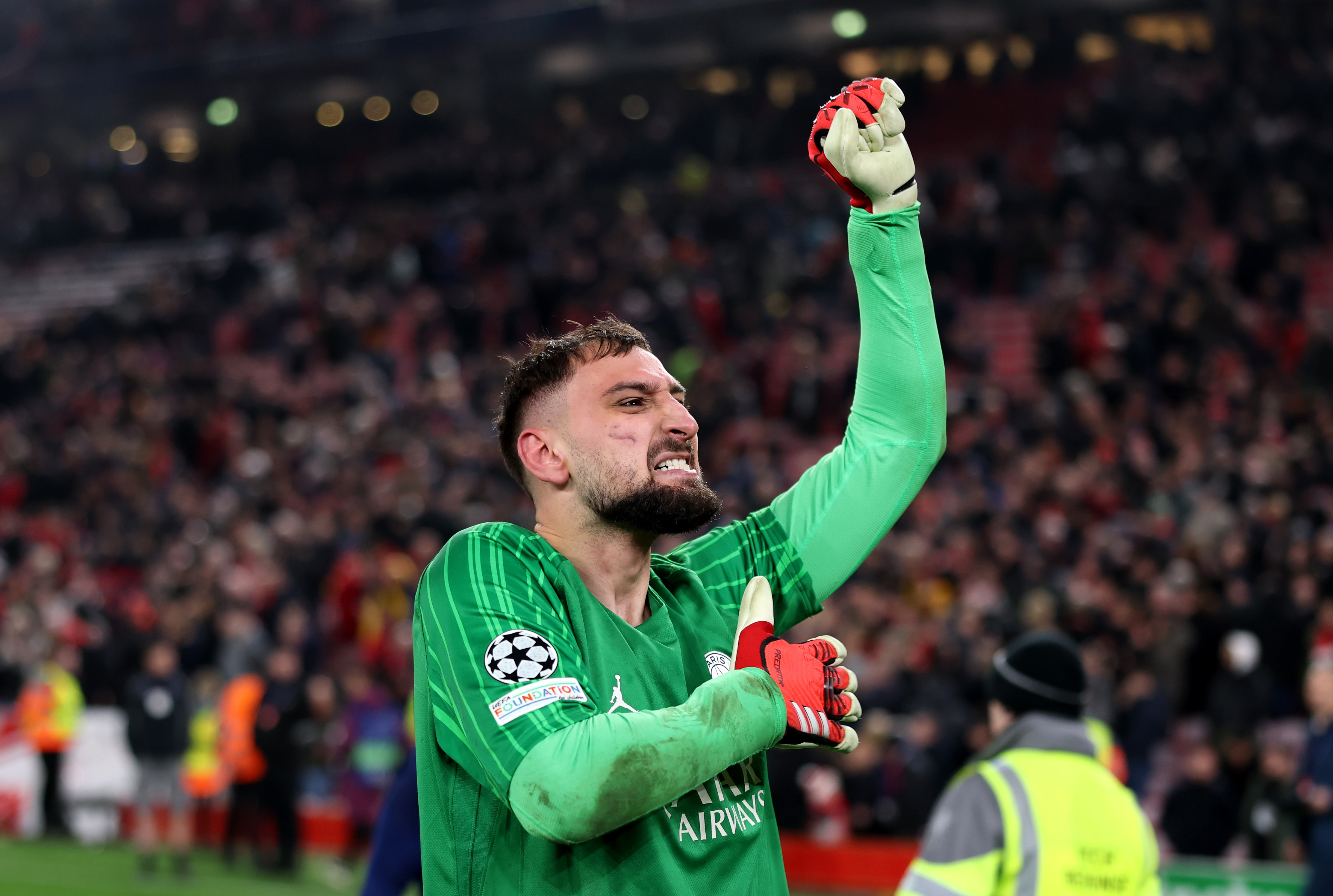 Donnarumma dopo la vittoria contro il Liverpool