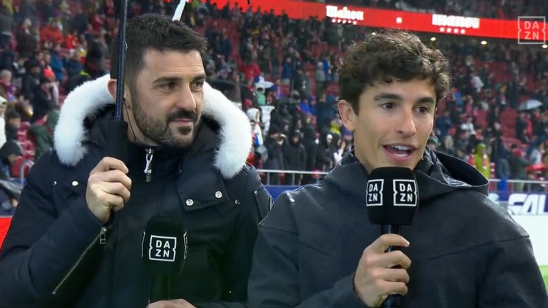 Marc Márquez, Juanfran Torres, David Villa, Sandra Díaz, Atlético de Madrid, FC Barcelona, LaLiga, MotoGP