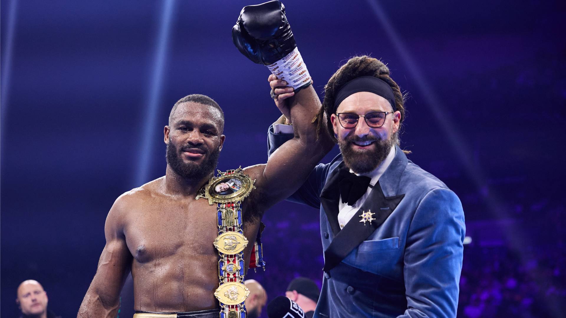 Cheavon Clarke celebrating Ellis Zorro win_24052024