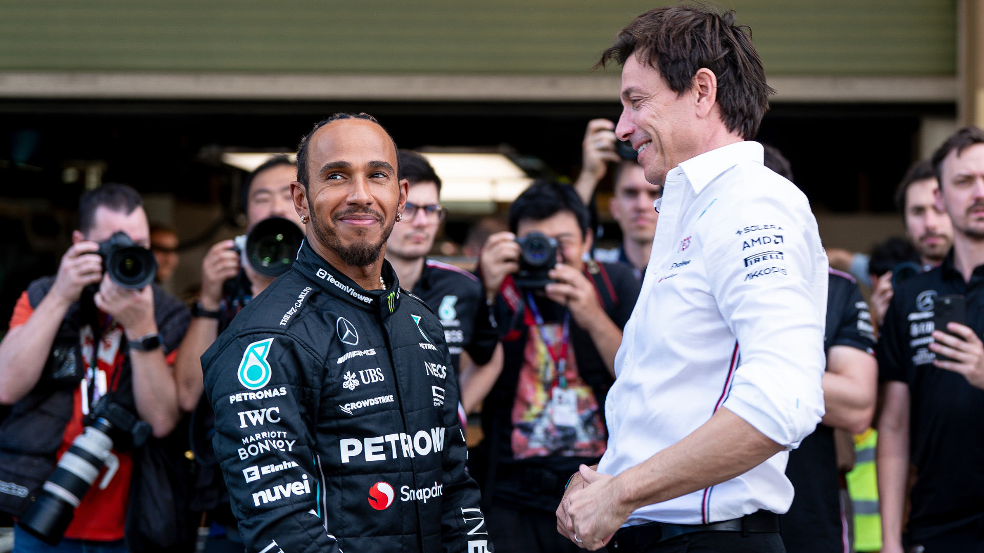 Hamilton Toto Wolff 2023