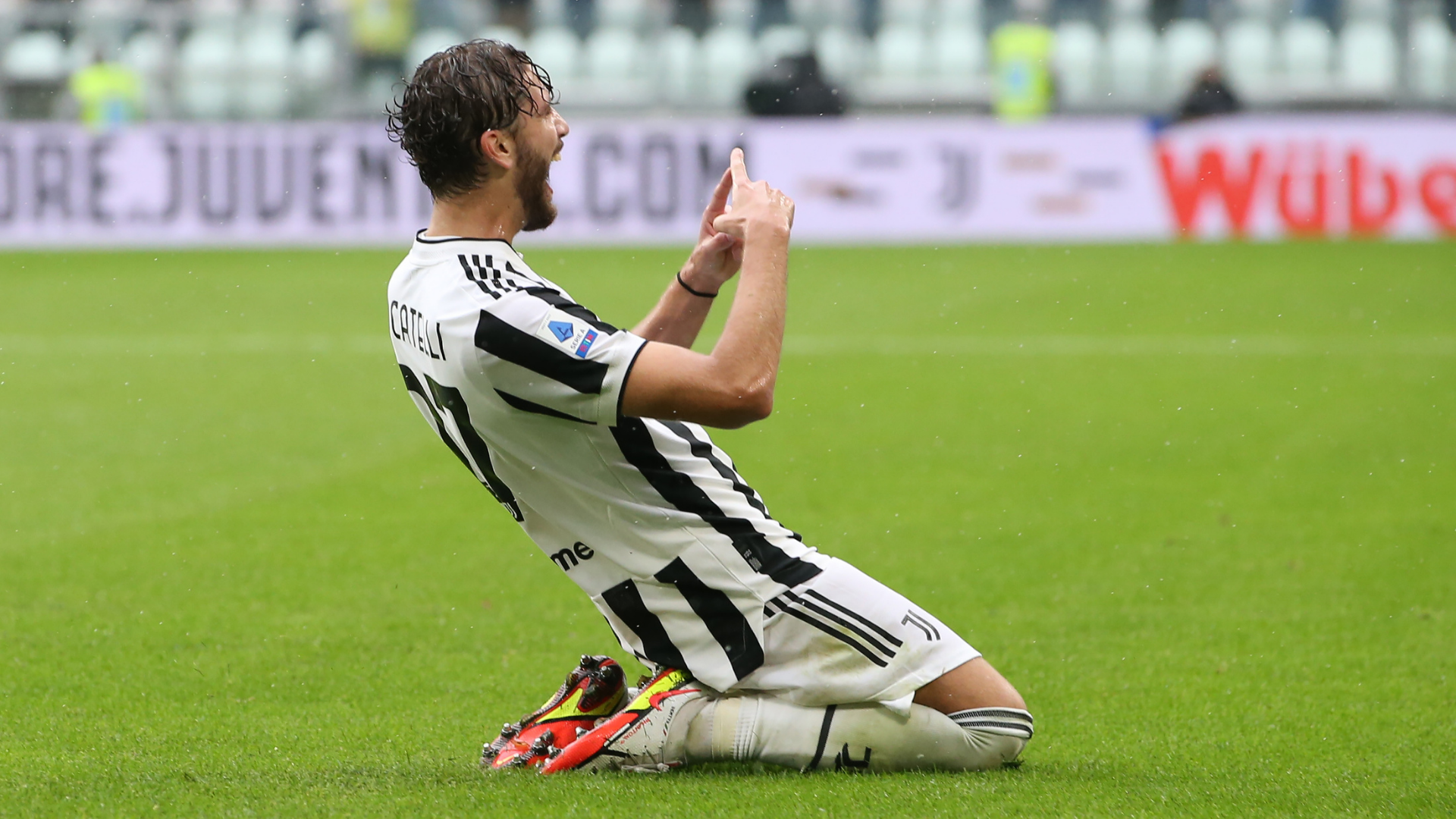 Locatelli esulta in Juventus-Sampdoria