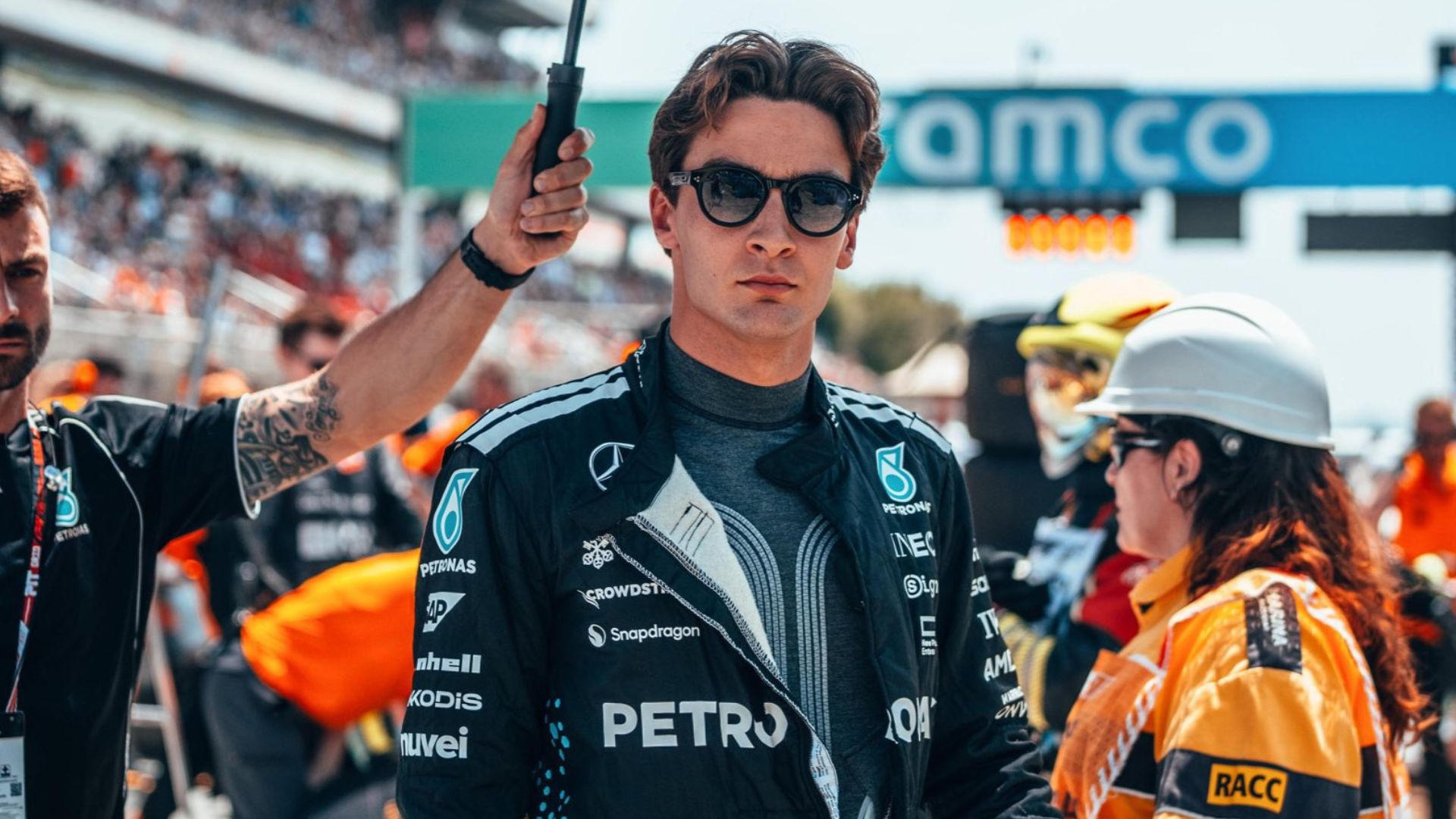George Russell, Mercedes, Barcelona, F1