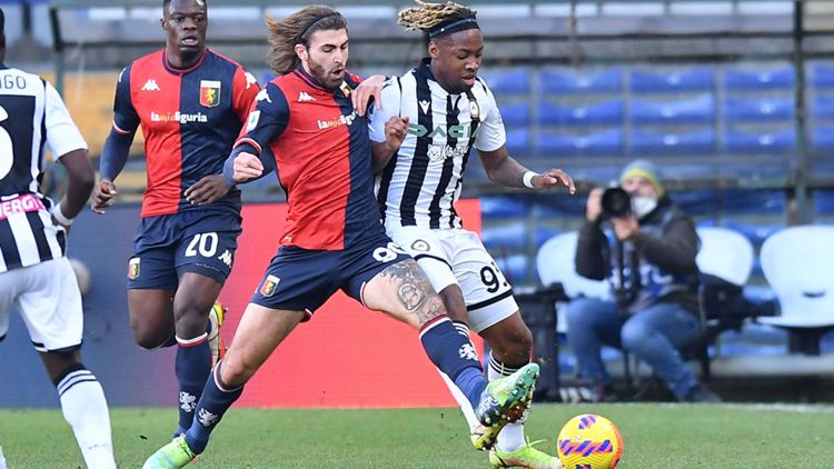 Genoa Udinese, Portanova sfida Soppy in contrasto