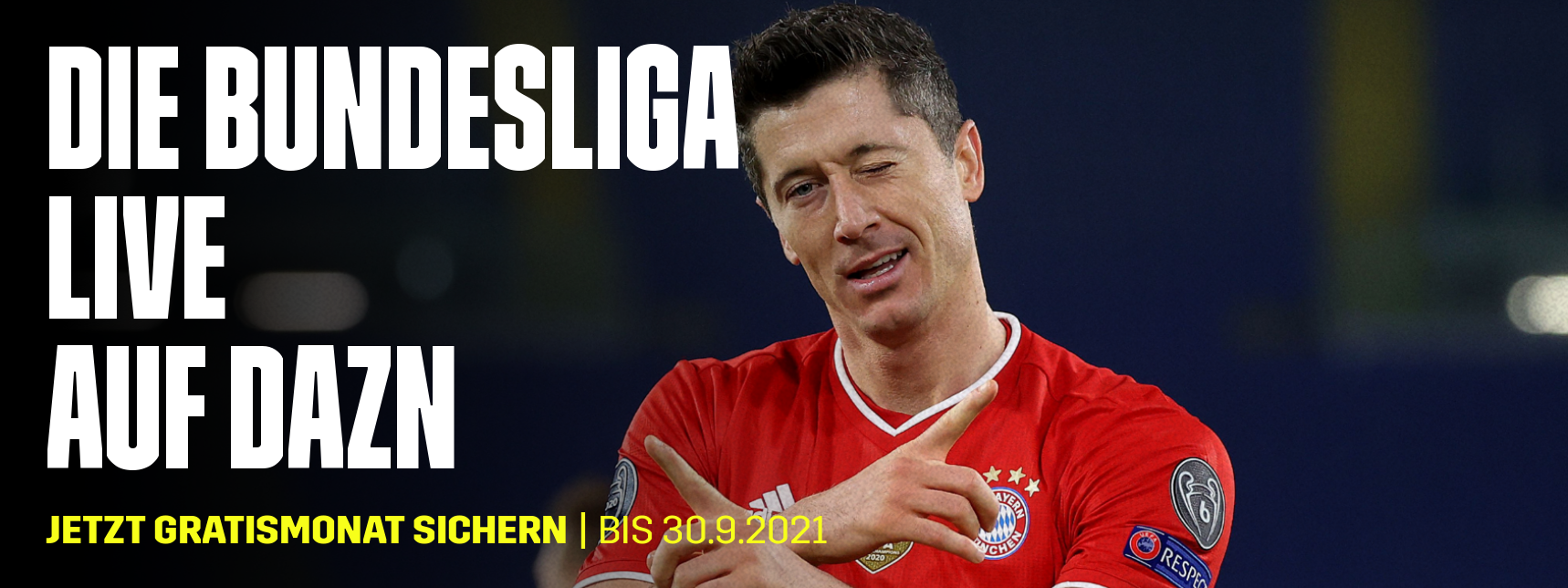 DAZN Banner Bundesliga mit Gratismonat
