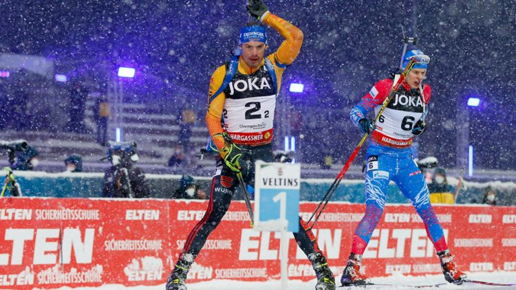 ONLY GERMANY Biathlon Team Ruhpolding Simon Schempp Matvey Eliseev 21122020