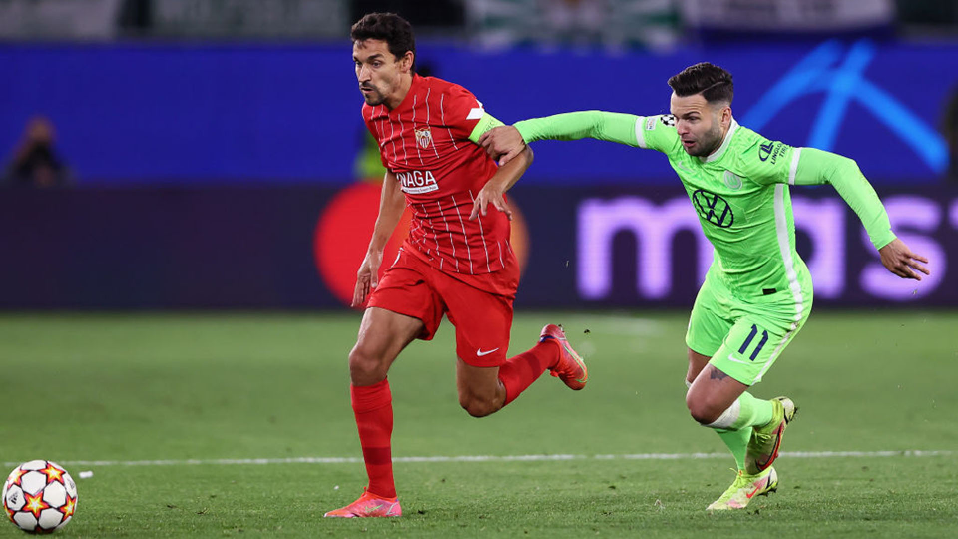 Renato Steffen Jesus Navas VfL Wolfsburg FC Sevilla 29092021