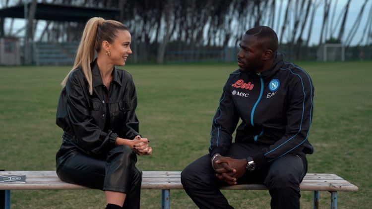 Linea Diletta con Kalidou Koulibaly, Diletta Leotta
