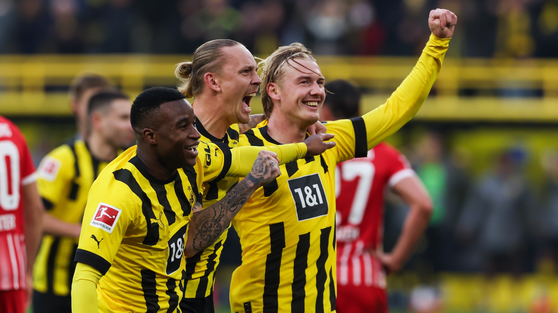 Julian Brandt Marius Wolf Youssoufa Moukoko Borussia Dortmund BVB Bundesliga 04022023