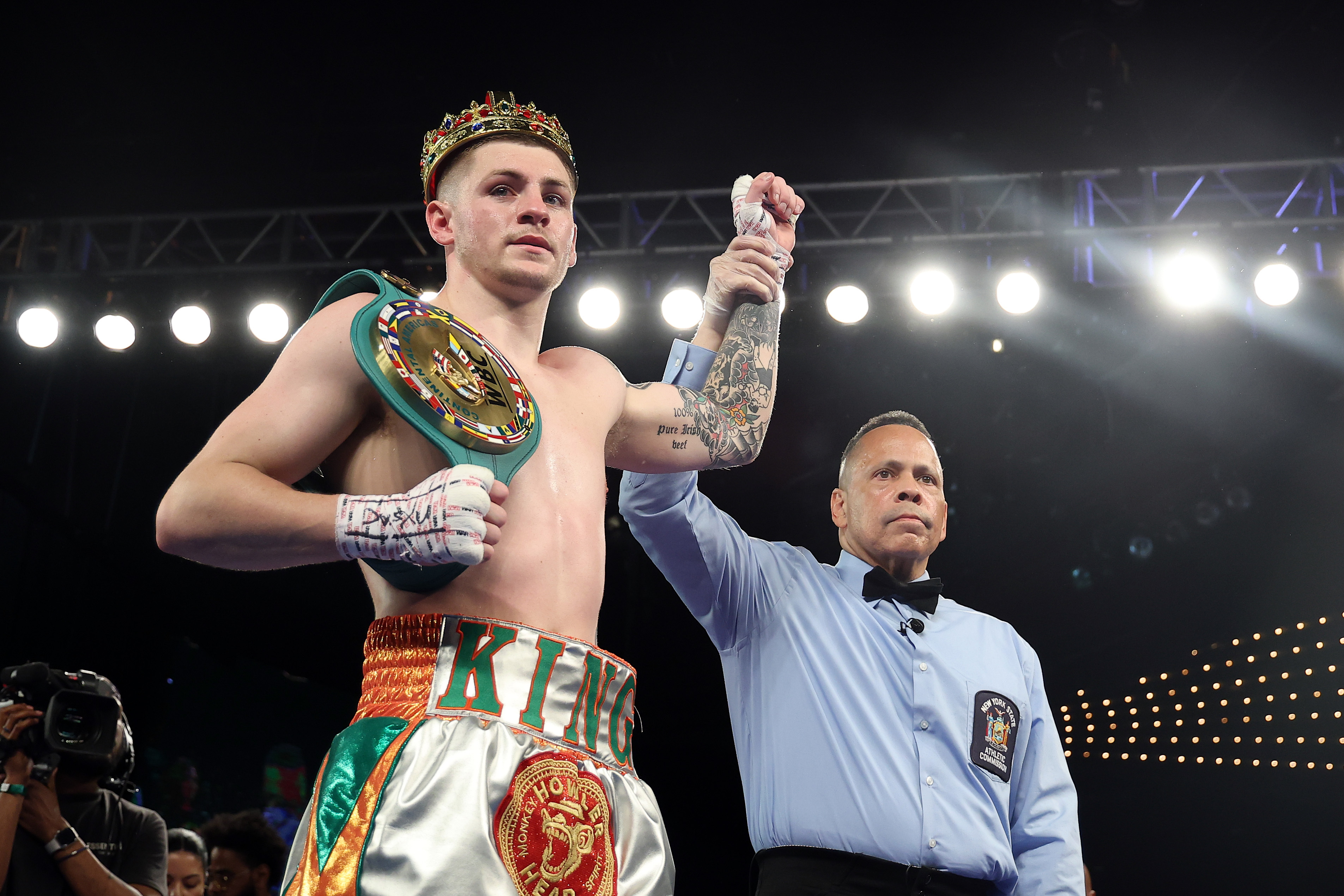 Callum Walsh celebrates a win