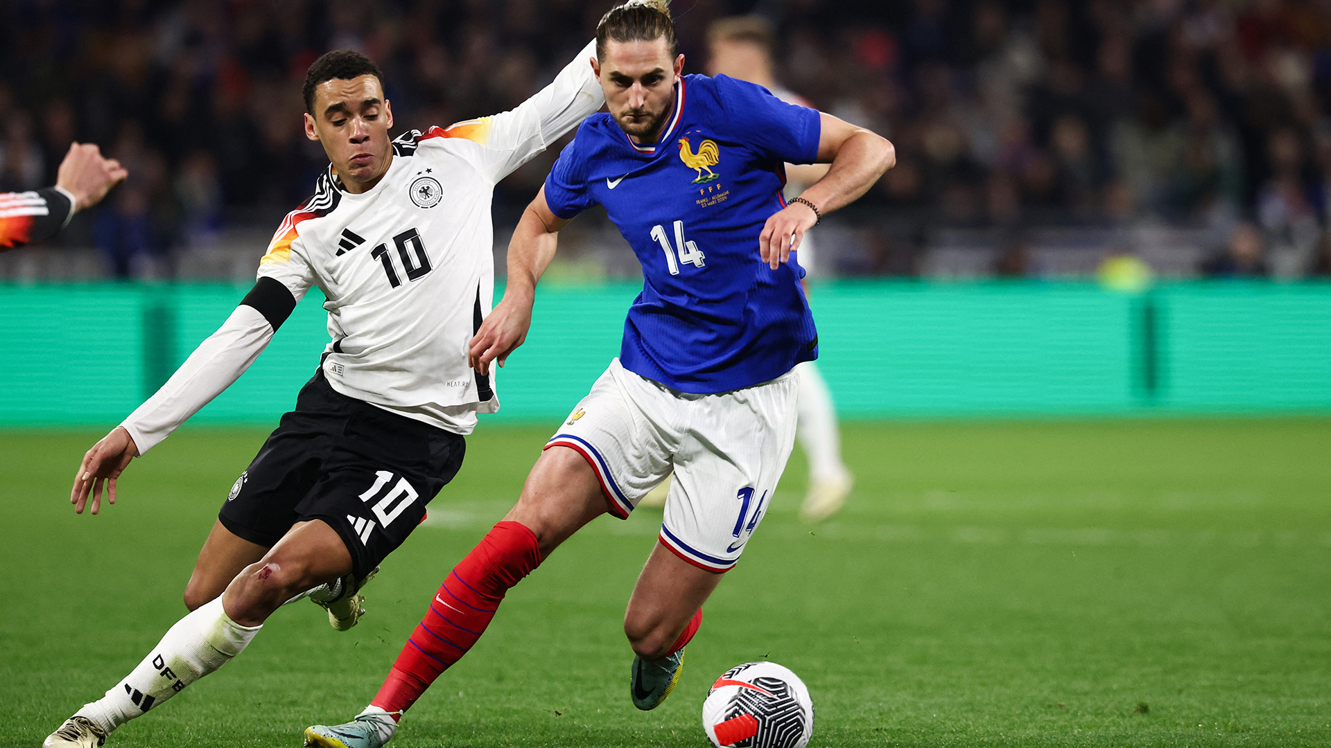 Jamal Musiala Adrien Rabiot Deutschland DFB Team Frankreich 23032024