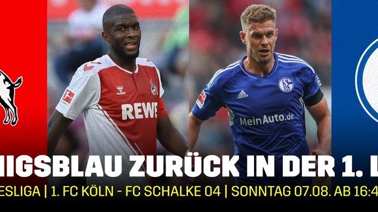 DAZN Banner 1. FC Köln Schalke 04