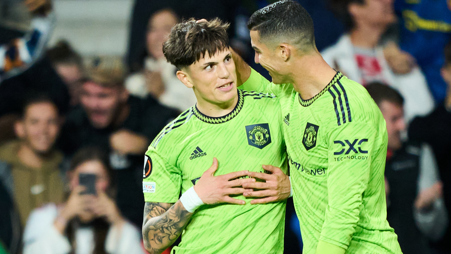 Alejandro Garnacho, Cristiano Ronaldo, Manchester United