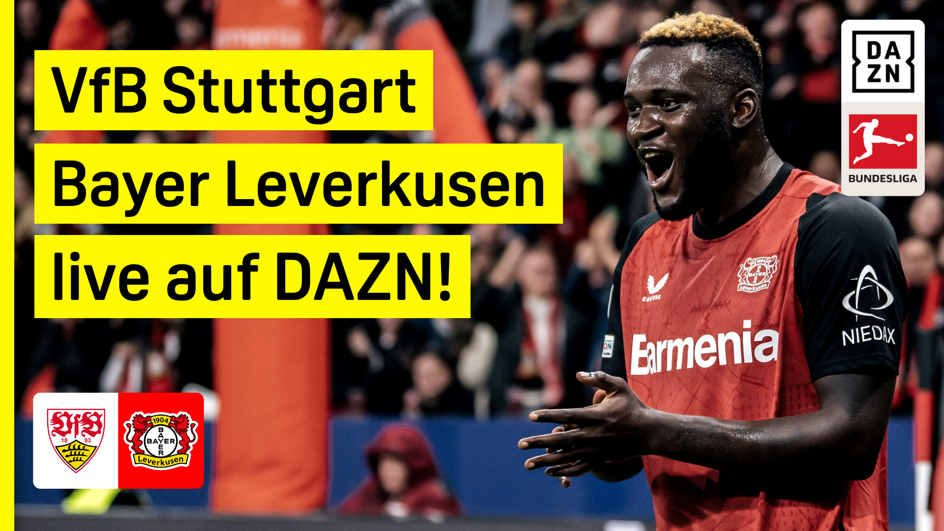 VfB Stuttgart Bayer Leverkusen Bundesliga DAZN Header