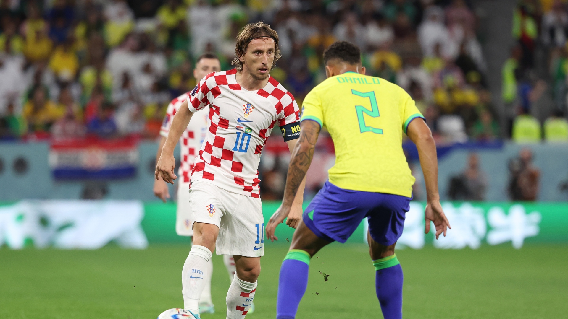 Luka Modric Danilo Croacia Brasil Mundial 2022