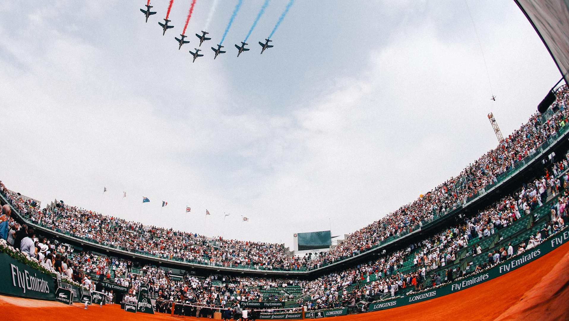 French Open Flugzeuge Frankreich-Flagge