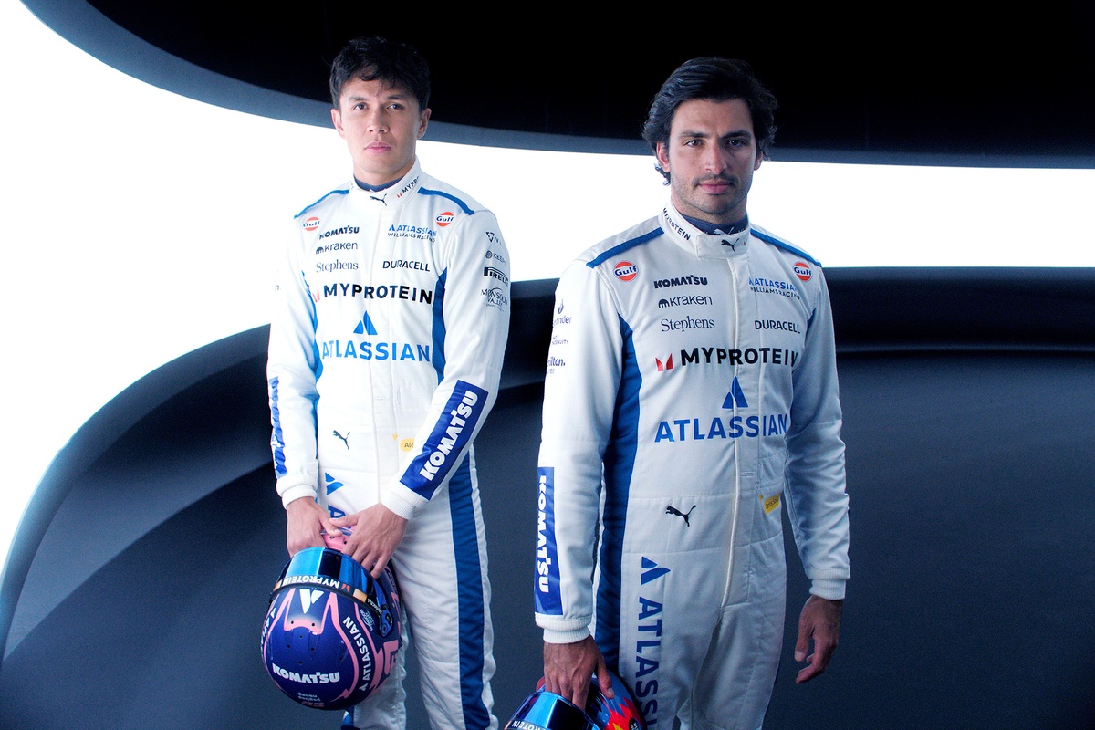 Alex Albon, Carlos Sainz, Atlassian Williams Racing